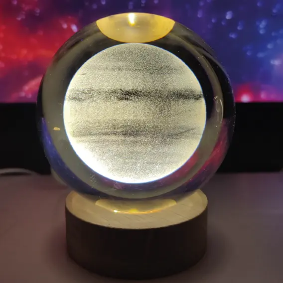 Esfera Cristal Planetas base fija