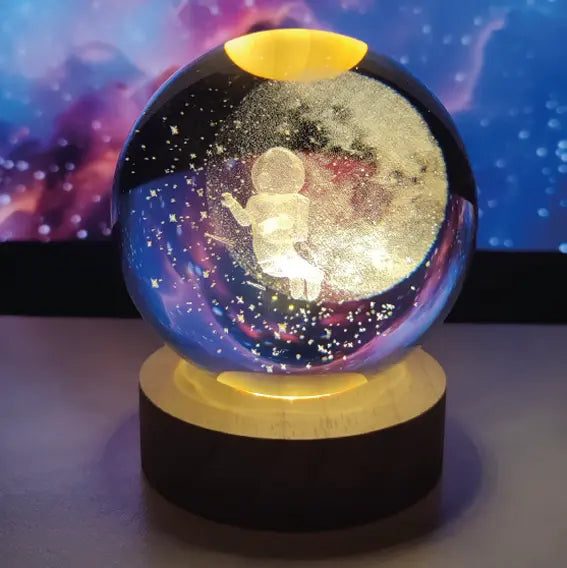 Esfera Cristal Planetas base fija