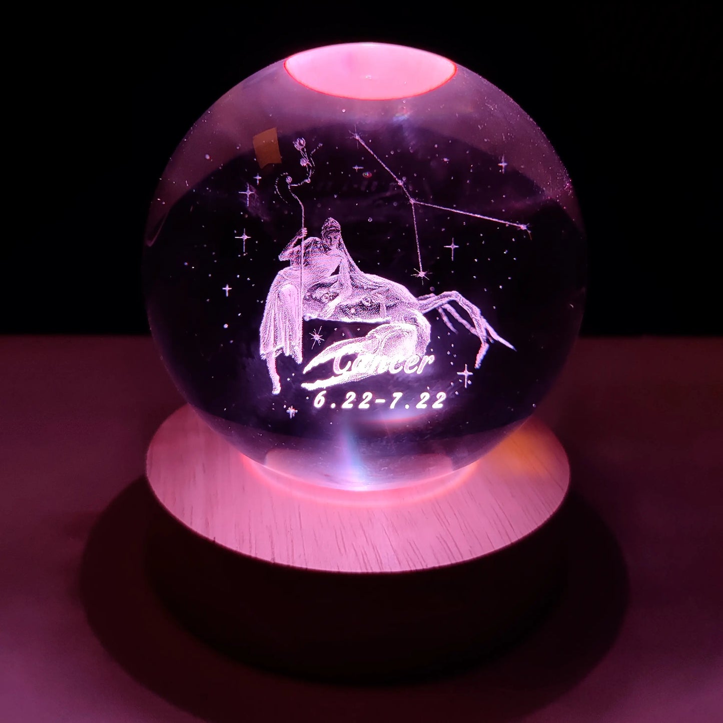 Esfera de Cristal Signos Zodiacales RGB con Control