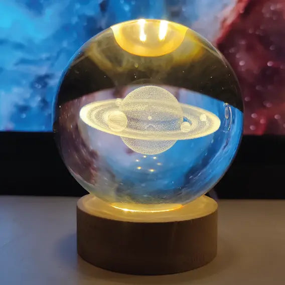 Esfera Cristal Planetas base fija