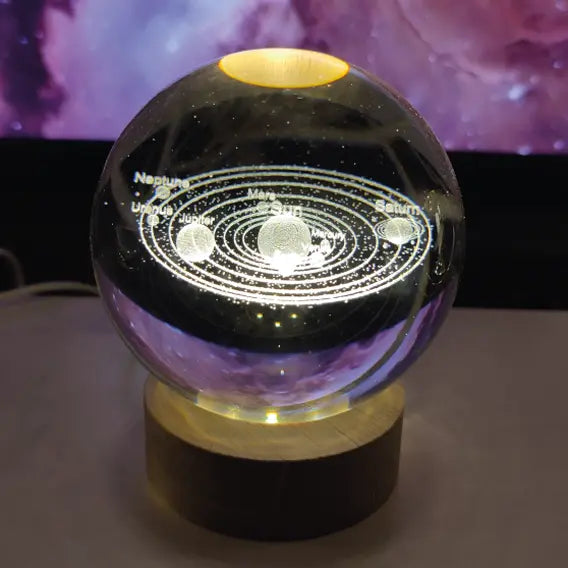 Esfera Cristal Planetas base fija