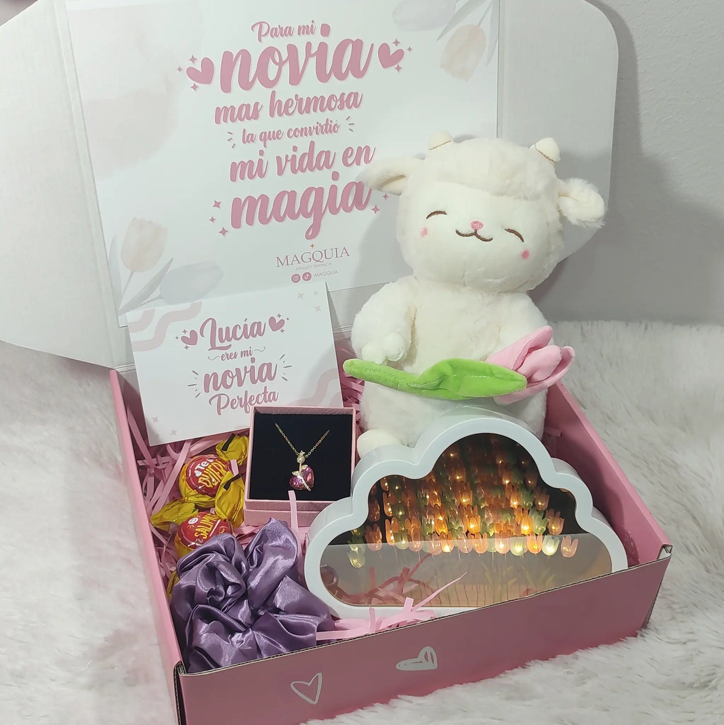 Corderito Tulipán nube para mi Novia