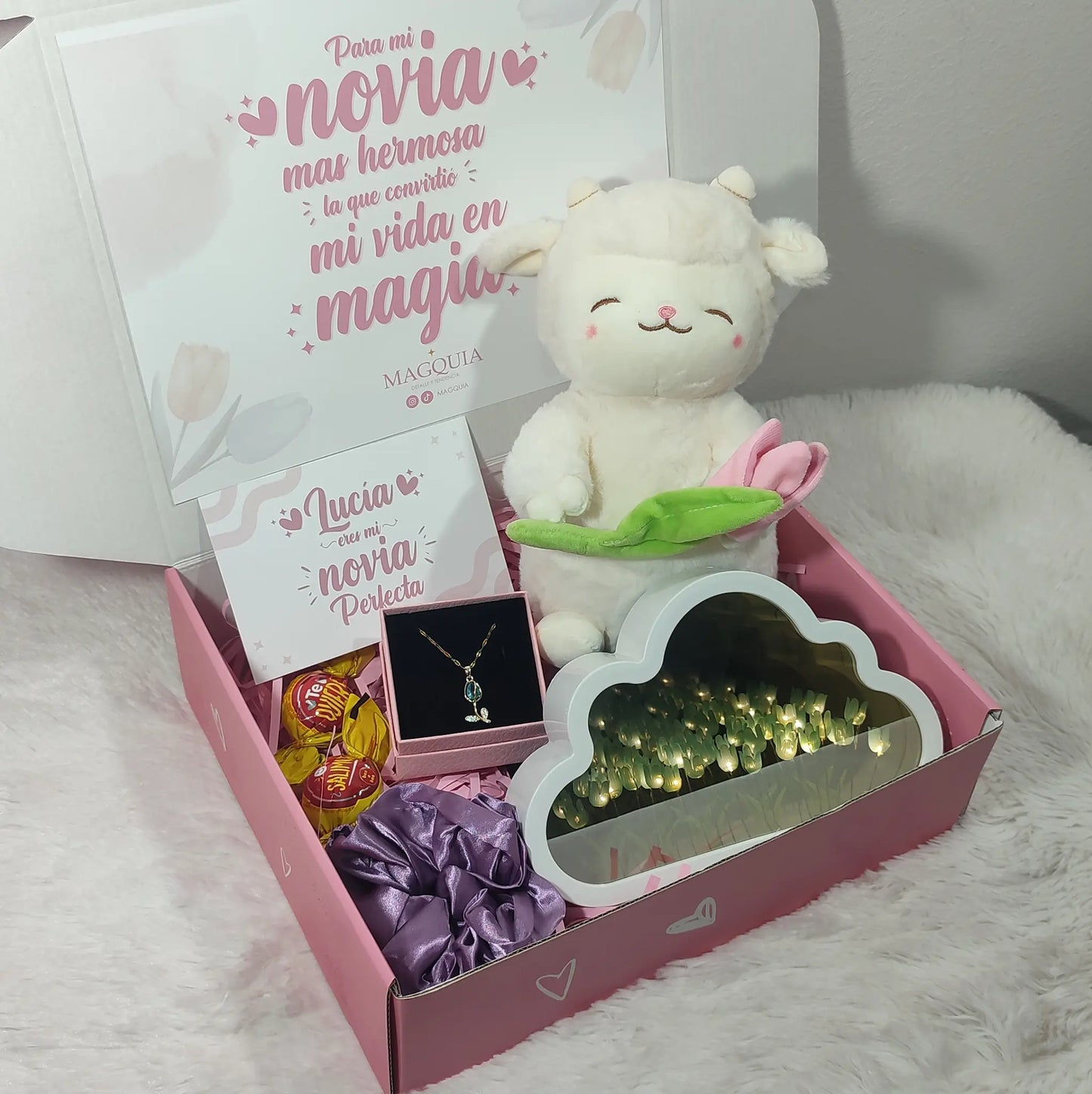 Corderito Tulipán nube para mi Novia