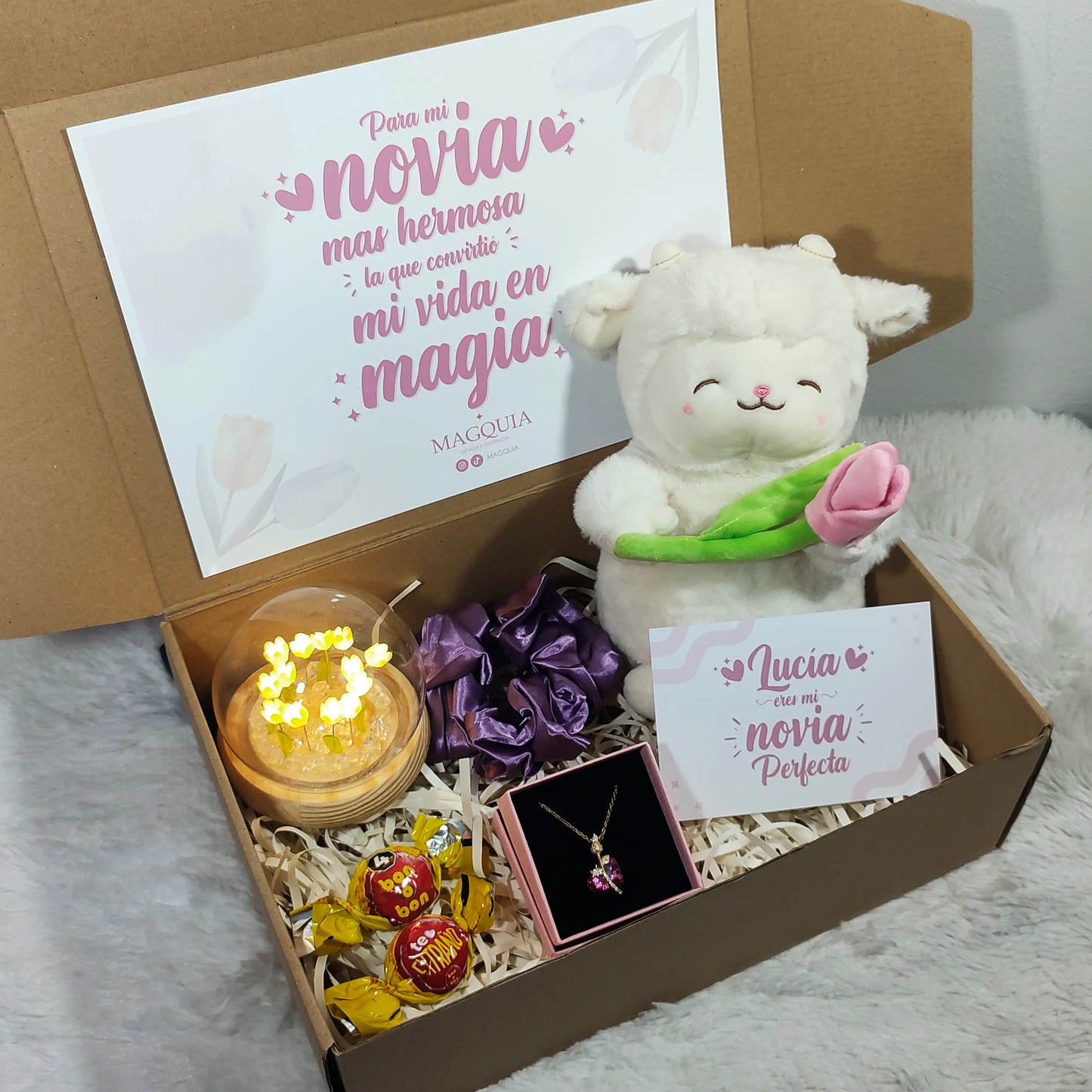 Corderito Tulipán cupula para mi Novia