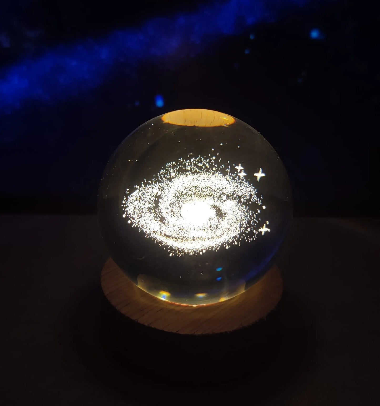 Esfera Cristal Planetas base fija