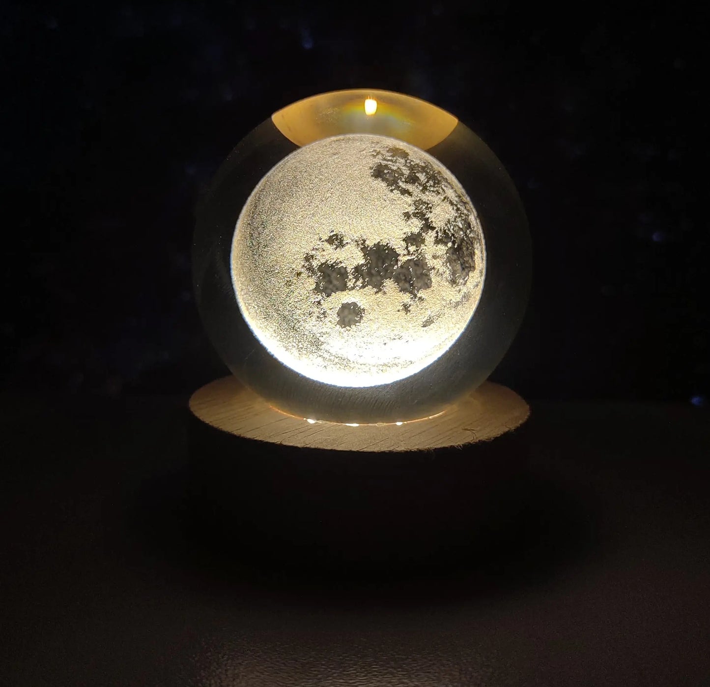 Esfera Cristal Planetas base fija